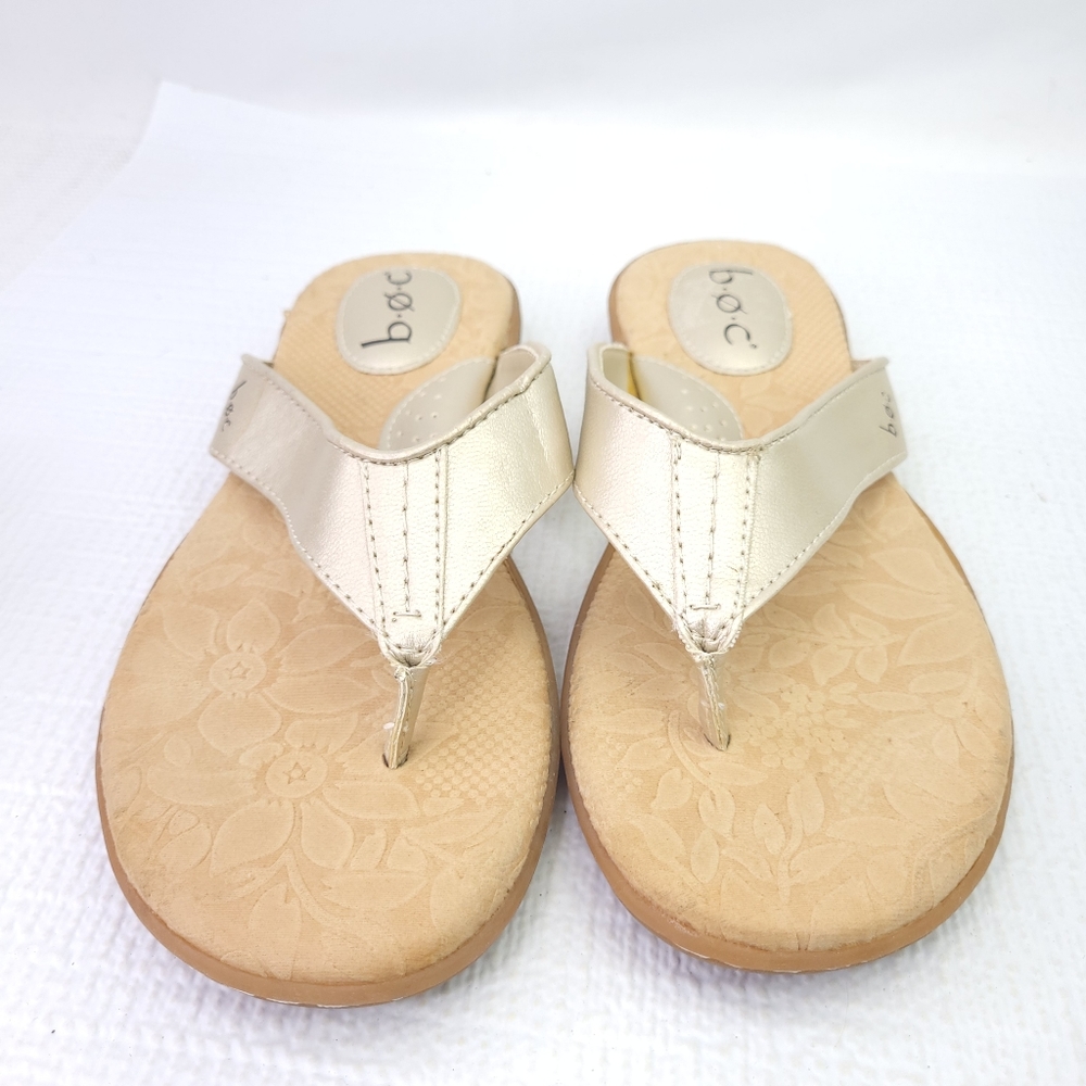 BOC Sandals Slip On Flip Flops Flats Thong Beach Comfort Shoes Womens Size 7 M